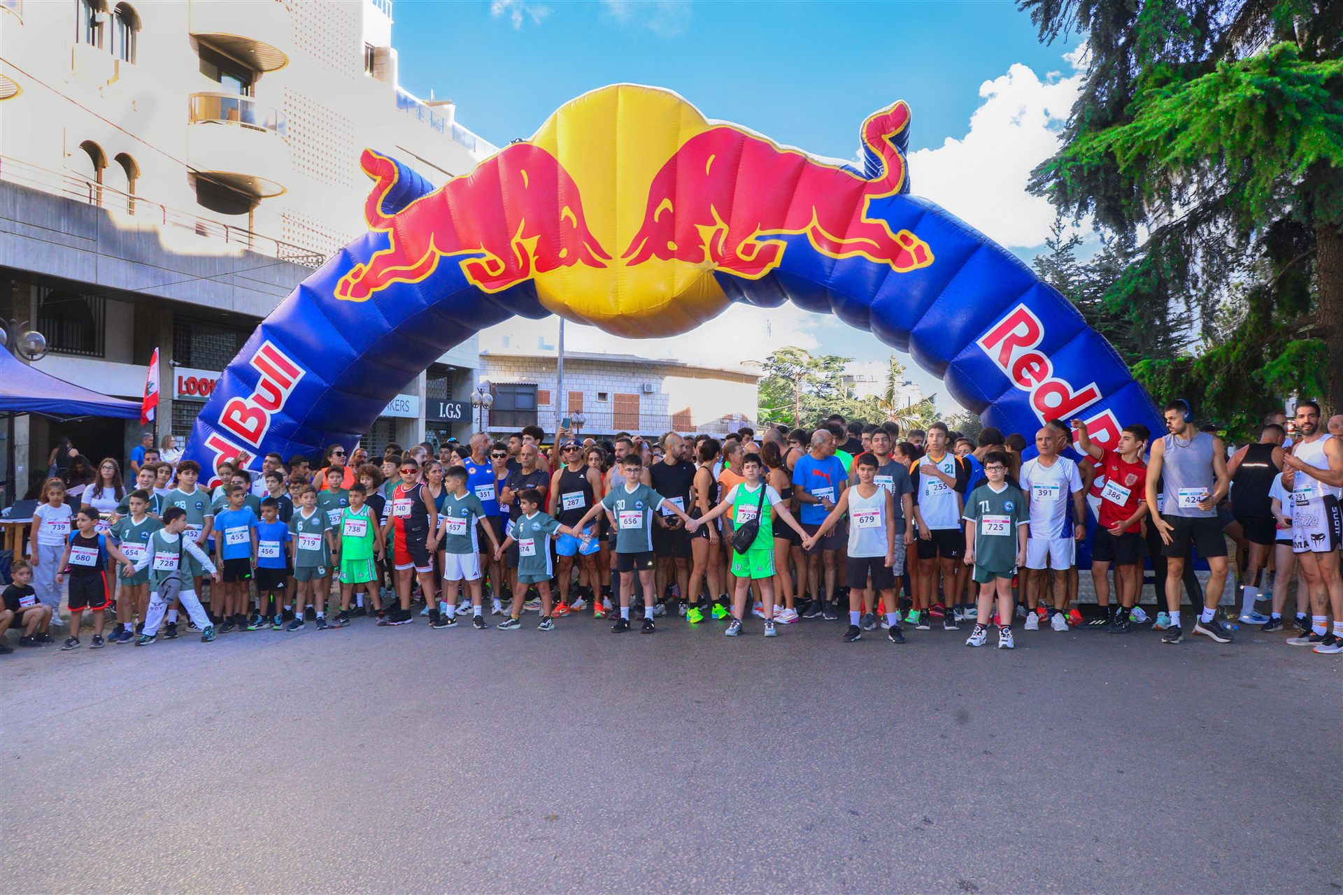 Bikfaya Race start line